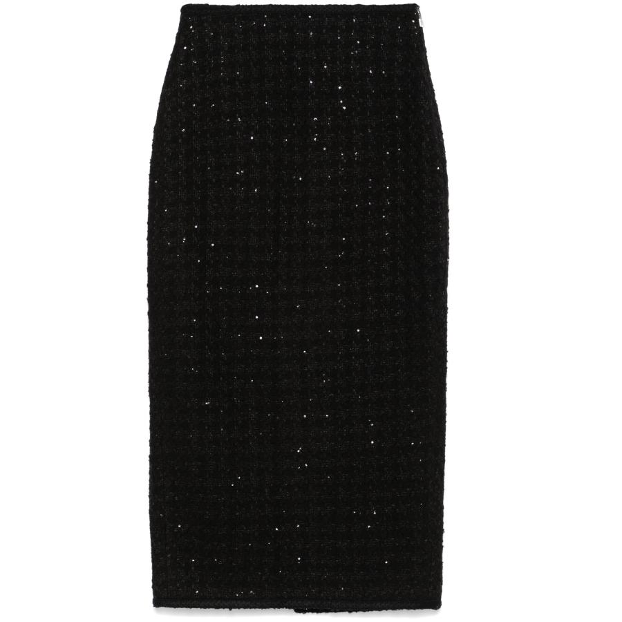 Rotate Ladies Black Boucle Maxi Skirt by ROTATE BIRGER CHRISTENSEN