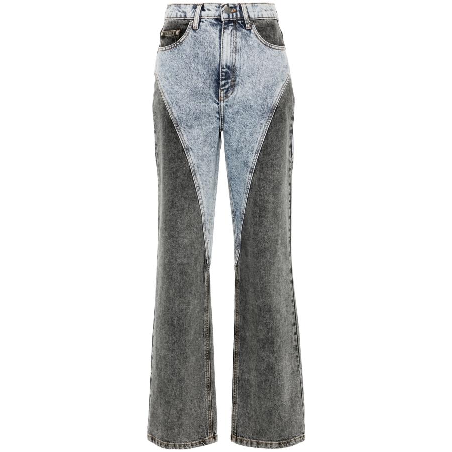 Rotate Ladies Medium Blue Denim Straight Patchwork Jeans by ROTATE BIRGER CHRISTENSEN