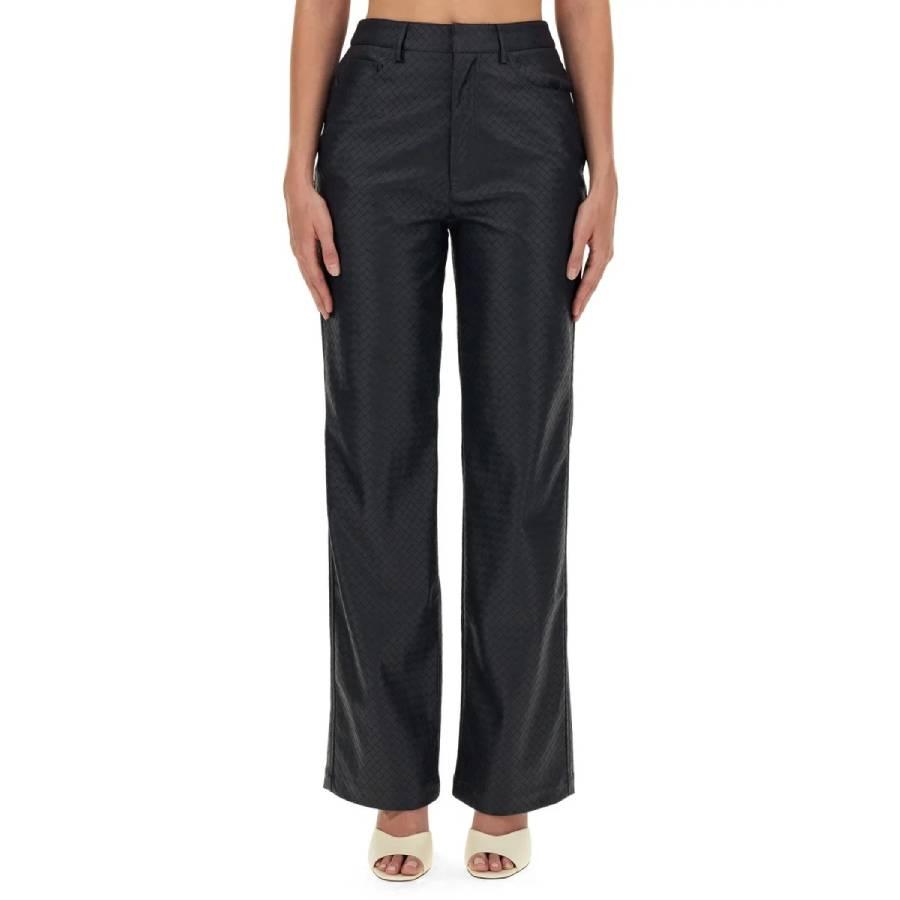 Rotate Straight-Leg Braided Pants by ROTATE BIRGER CHRISTENSEN Rotate Straight-Leg Braided Pants by ROTATE BIRGER CHRISTENSEN