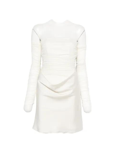 Ruched mesh mini dress by ROTATE BIRGER CHRISTENSEN