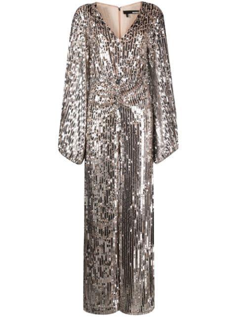 V-neck sequin jumpsuit by ROTATE BIRGER CHRISTENSEN