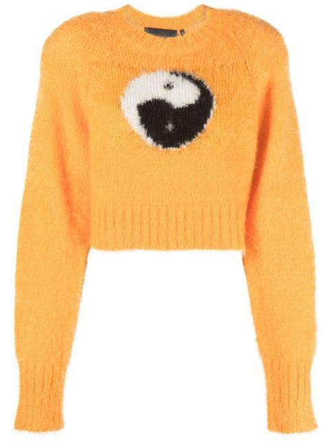 Yin Yang crew-neck jumper by ROTATE BIRGER CHRISTENSEN Yin Yang crew-neck jumper by ROTATE BIRGER CHRISTENSEN