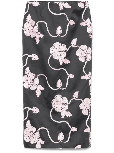 appliqué pencil skirt by ROTATE BIRGER CHRISTENSEN