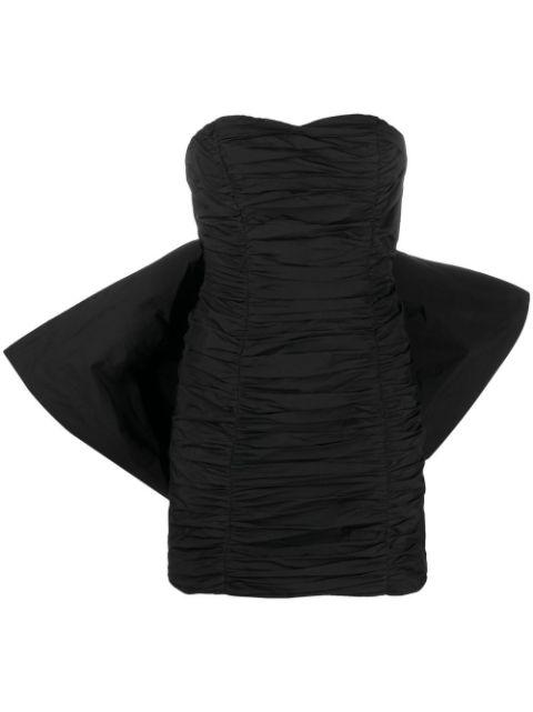 bow-detail pleated minidress by ROTATE BIRGER CHRISTENSEN