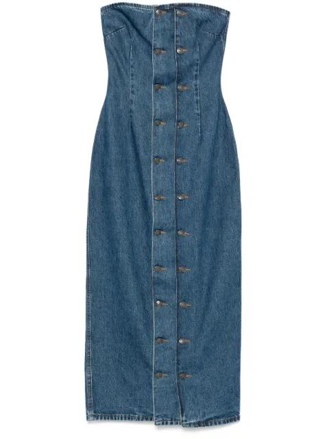 button-detail denim dress by ROTATE BIRGER CHRISTENSEN