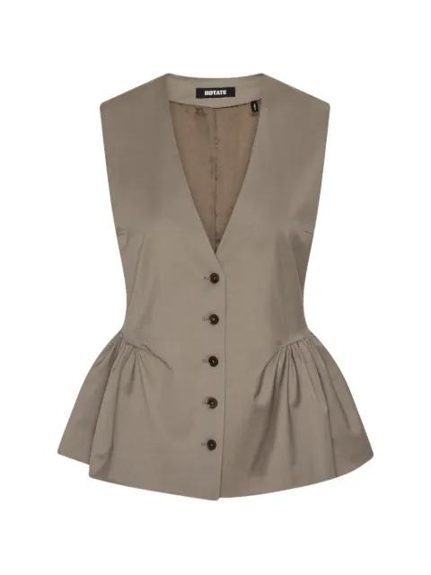 buttoned peplum gilet by ROTATE BIRGER CHRISTENSEN