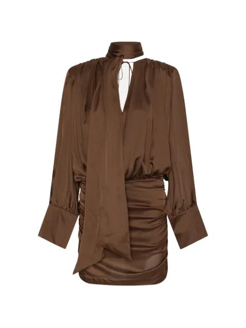 chiffon V-neck dress by ROTATE BIRGER CHRISTENSEN