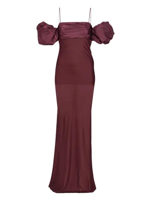 chiffon puff-sleeve dress by ROTATE BIRGER CHRISTENSEN