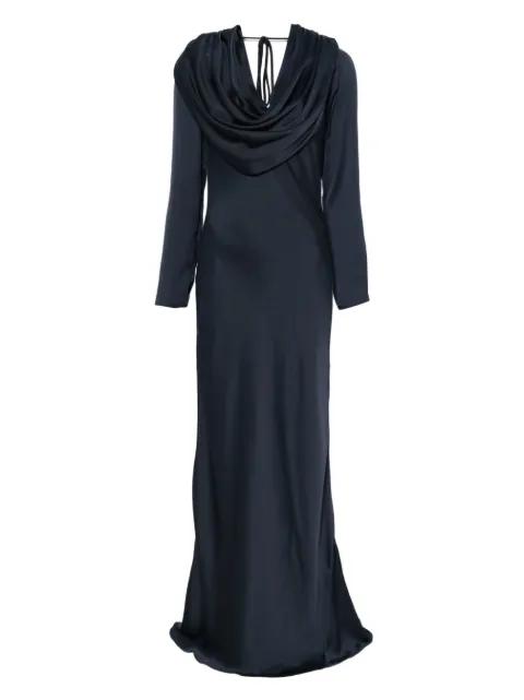 cowl-neck tie maxi dress by ROTATE BIRGER CHRISTENSEN