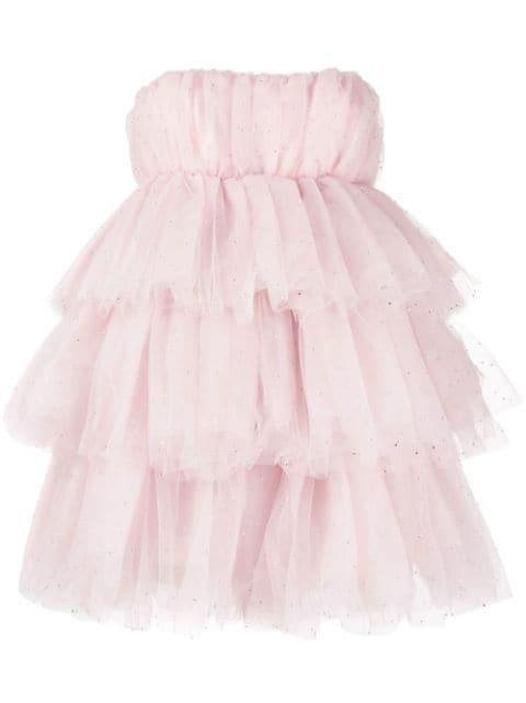 crystal-embellished tulle minidress by ROTATE BIRGER CHRISTENSEN