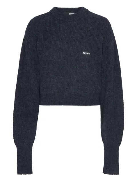 cuffed-sleeve crewneck sweater by ROTATE BIRGER CHRISTENSEN