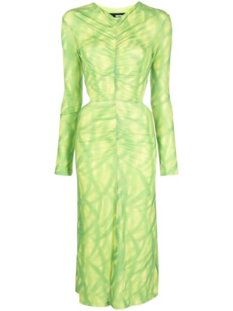 cut-out ruched dress by ROTATE BIRGER CHRISTENSEN