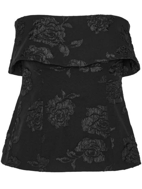 floral-jacquard top by ROTATE BIRGER CHRISTENSEN