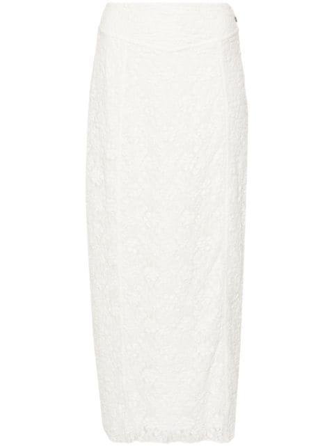 floral-lace mesh maxi skirt by ROTATE BIRGER CHRISTENSEN