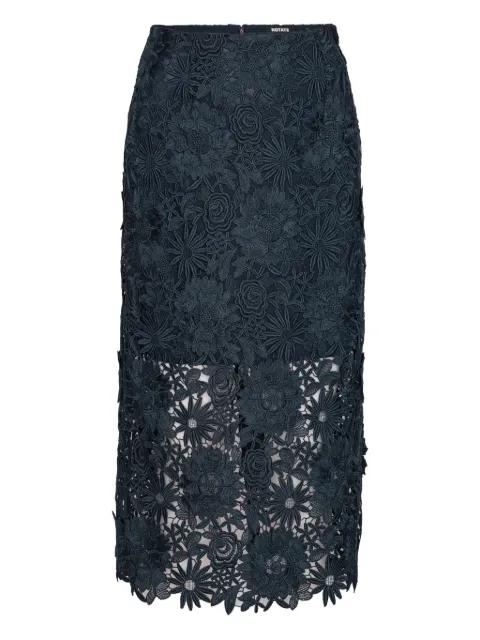 floral-lace midi skirt by ROTATE BIRGER CHRISTENSEN