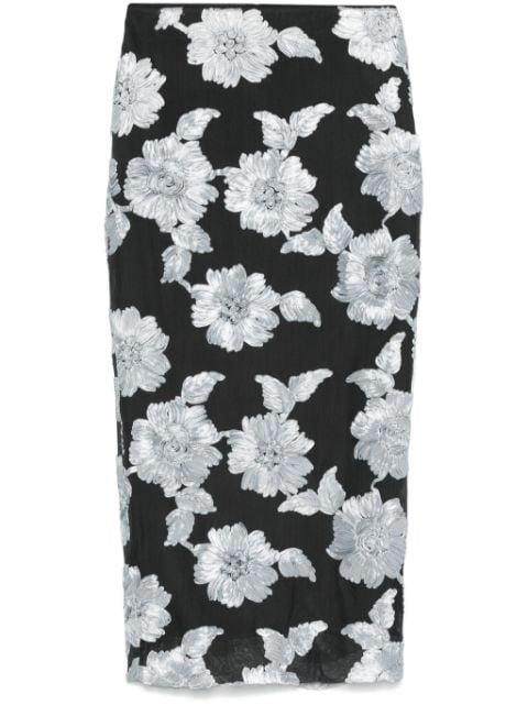 floral-mesh pencil skirt by ROTATE BIRGER CHRISTENSEN