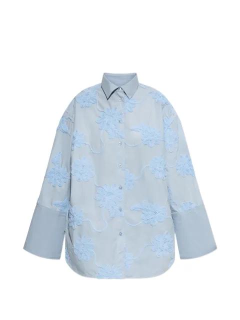 floral-motif oversized shirt by ROTATE BIRGER CHRISTENSEN