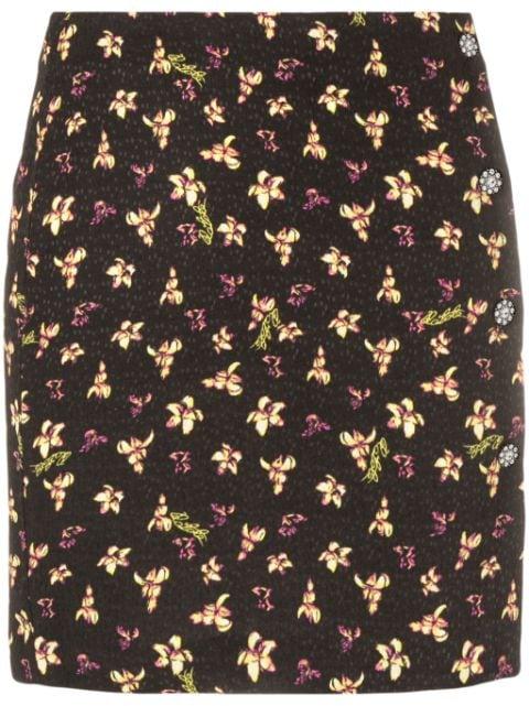 floral-pattern jacquard miniskirt by ROTATE BIRGER CHRISTENSEN