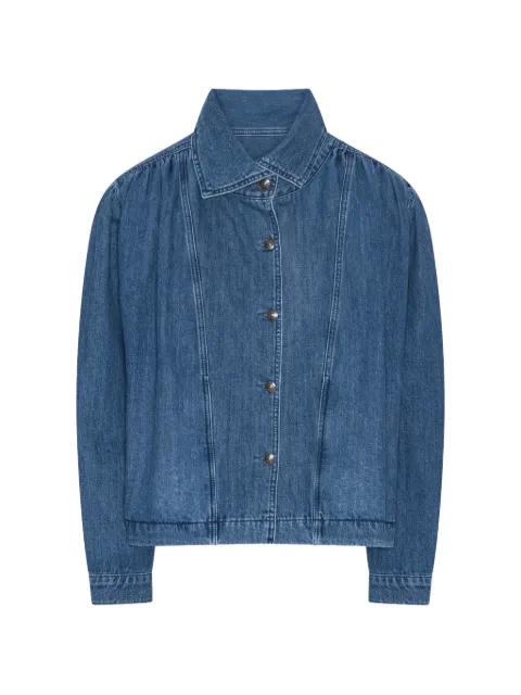 gathered denim jacket by ROTATE BIRGER CHRISTENSEN