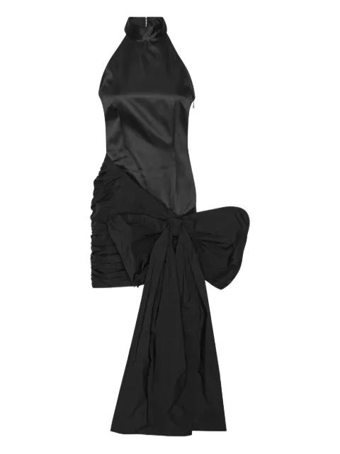 halterneck bow-detail mini dress by ROTATE BIRGER CHRISTENSEN