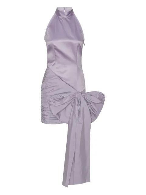 halterneck bow-detail mini dress by ROTATE BIRGER CHRISTENSEN
