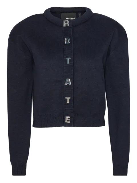 letter firm knit cardigan by ROTATE BIRGER CHRISTENSEN