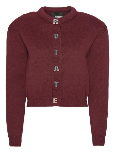 logo-detail cardigan by ROTATE BIRGER CHRISTENSEN