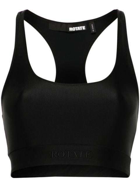 logo-embroidered crop top by ROTATE BIRGER CHRISTENSEN