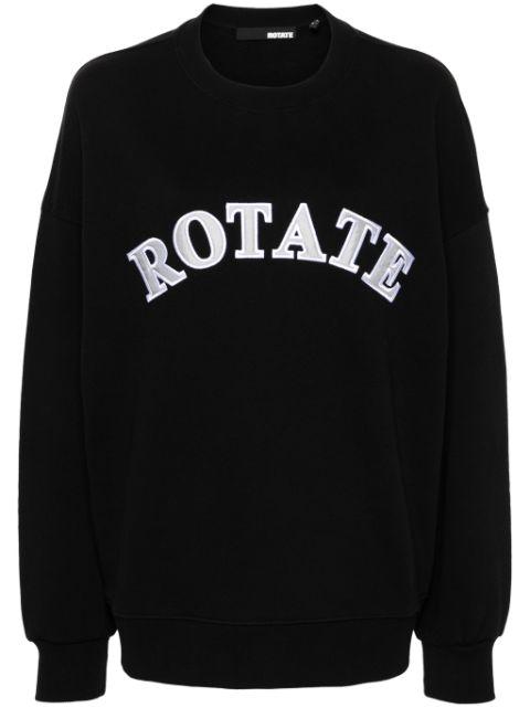 logo-patch organic-cotton sweatshirt by ROTATE BIRGER CHRISTENSEN