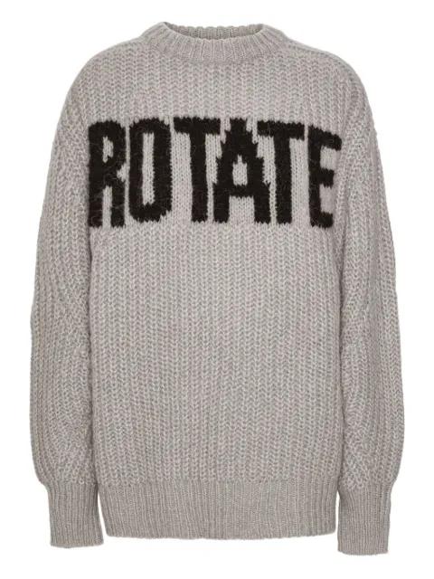 logo ribbed-knit sweater by ROTATE BIRGER CHRISTENSEN