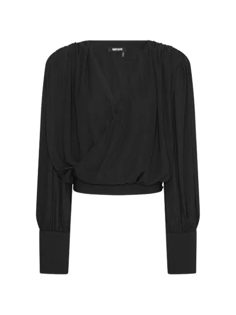 long sleeve V-neck blouse by ROTATE BIRGER CHRISTENSEN