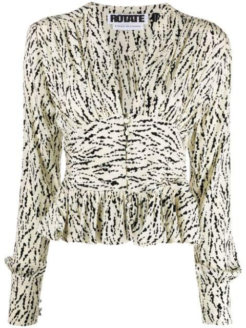 long-sleeved flared blouse by ROTATE BIRGER CHRISTENSEN