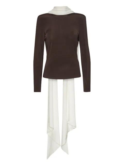 long-sleeved scarf top by ROTATE BIRGER CHRISTENSEN