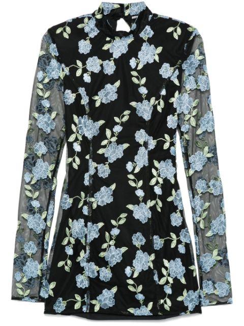 mesh longsleeved mini dress by ROTATE BIRGER CHRISTENSEN