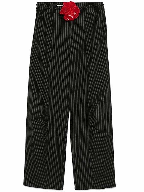 pinstripe cargo trousers by ROTATE BIRGER CHRISTENSEN