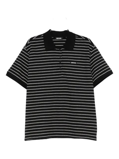 piqué short-sleeve polo top by ROTATE BIRGER CHRISTENSEN
