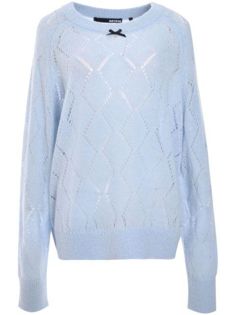 pointelle-knit sweater by ROTATE BIRGER CHRISTENSEN