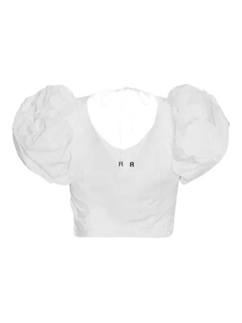 puff-sleeve floral-embroidered top by ROTATE BIRGER CHRISTENSEN