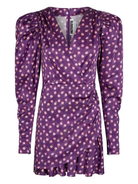 puff-sleeve floral print mini dress by ROTATE BIRGER CHRISTENSEN