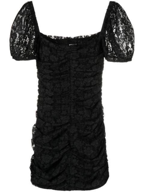 puff-sleeve lace minidress by ROTATE BIRGER CHRISTENSEN