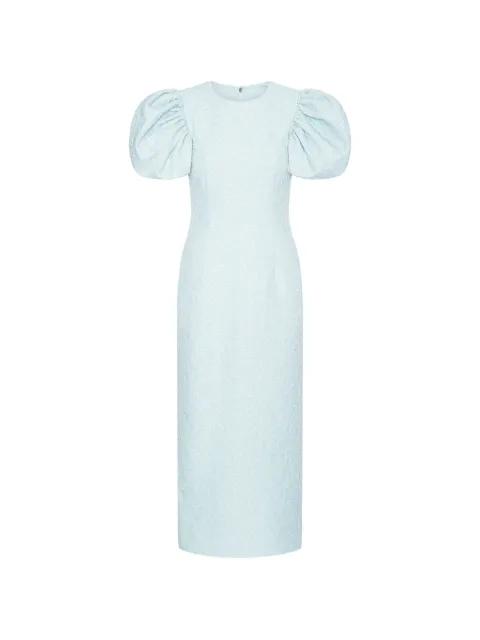 puff-sleeve midi dress by ROTATE BIRGER CHRISTENSEN