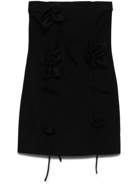 rose-appliqué tube mini dress by ROTATE BIRGER CHRISTENSEN