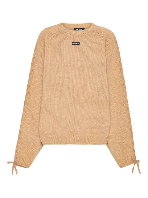 round-neck long-sleeve sweater by ROTATE BIRGER CHRISTENSEN