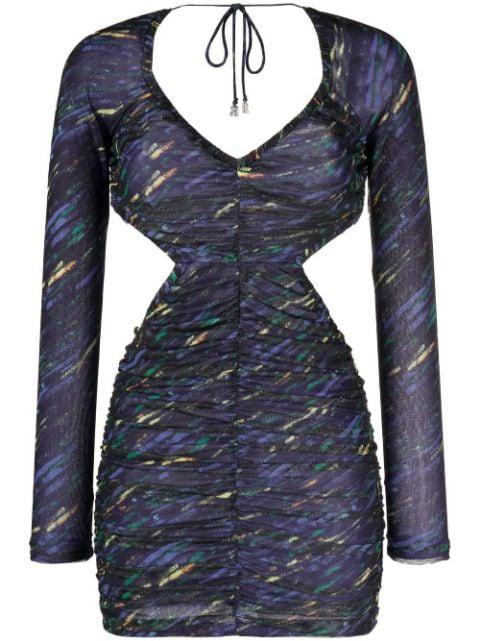 ruched cut-out minidress by ROTATE BIRGER CHRISTENSEN