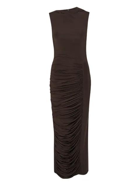 ruched midi dress by ROTATE BIRGER CHRISTENSEN