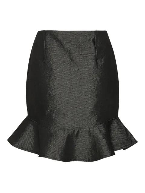 ruffle-denim mini skirt by ROTATE BIRGER CHRISTENSEN