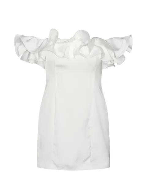 ruffle satin mini dress by ROTATE BIRGER CHRISTENSEN