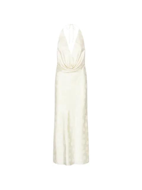 satin halterneck maxi dress by ROTATE BIRGER CHRISTENSEN