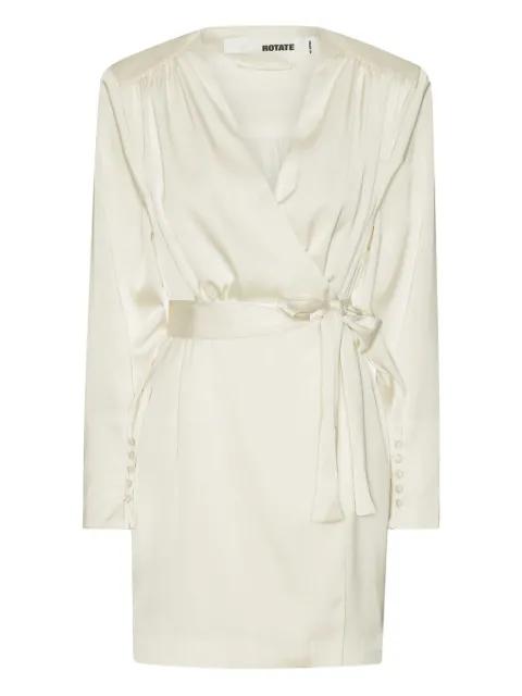 satin wrap minidress by ROTATE BIRGER CHRISTENSEN