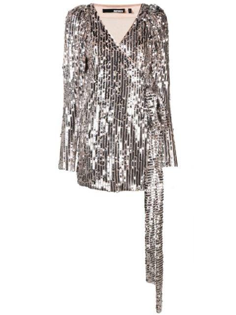 sequin-embellished V-neck dress by ROTATE BIRGER CHRISTENSEN